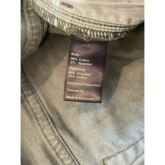 Flint and Tinder 365 Tapered Fit Pants Mens 34x32(29"L) Green/Gray Stretch Twill - Picture 6 of 10